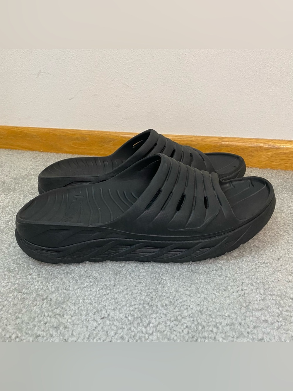 Hoka One One Ora Recovery Slide Black Mens 13